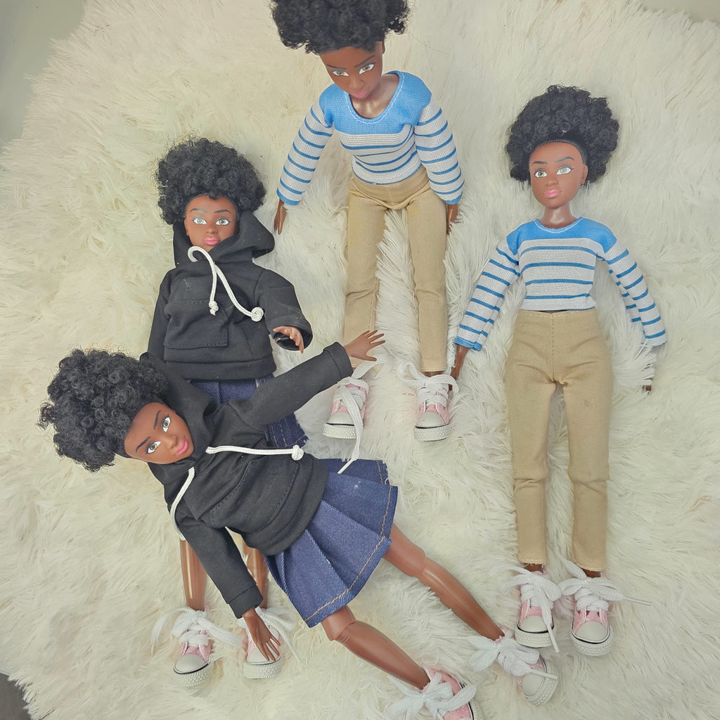 Dream eco dolls - Poupée Noire et Métissée 12"